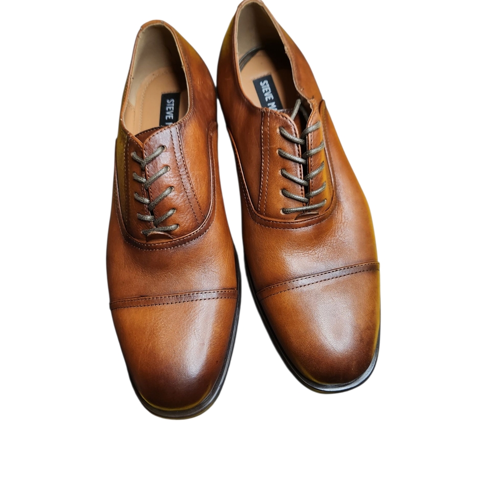 Steve Madden Brown Leather Oxford Derbys